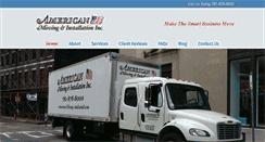 Desktop Screenshot of americanmovingandinstall.com